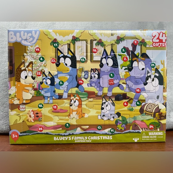 NEW Bluey Family Christmas Advent Calendar Countdown Santa Holiday Bluey’s - Picture 1 of 10